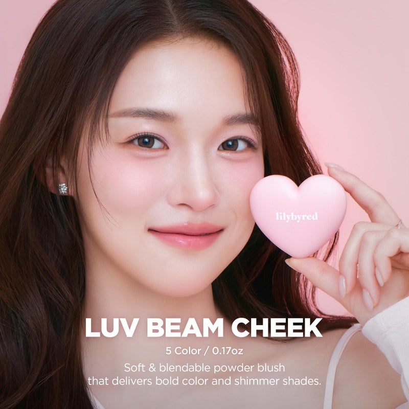 lilybyred لليباي ريد لوف بيم تشيك | بلاشر كوري على شكل قلب، لمسة نهائية ناعمة غير لامعة مع لمسة خفيفة من اللمعان، قابل للدمج والبناء، خفيف الوزن وطويل الأمد، توهج طبيعي (05 فرنسي مارسالا) - Image 2
